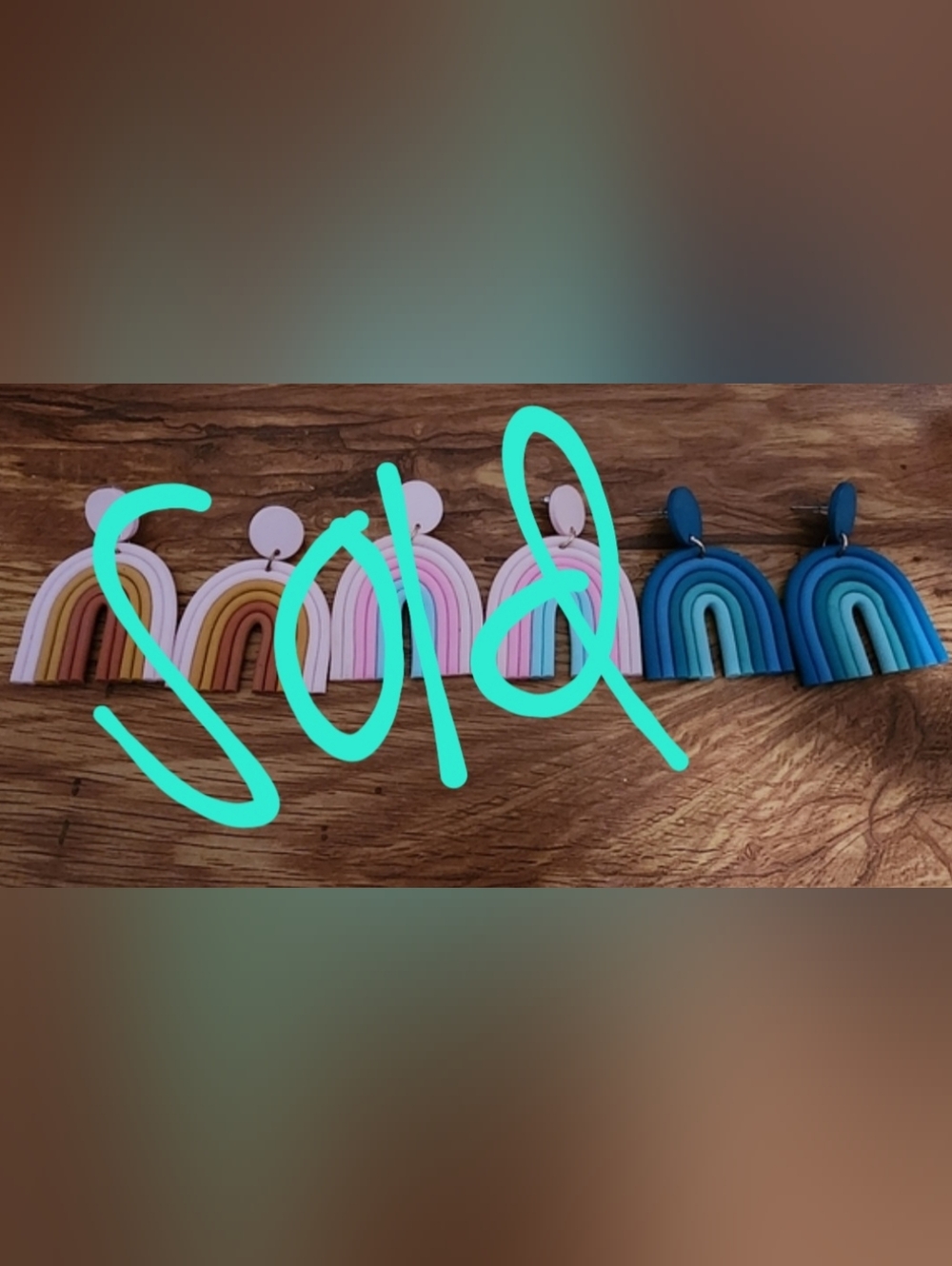 Rainbow Clay Earring Bundle